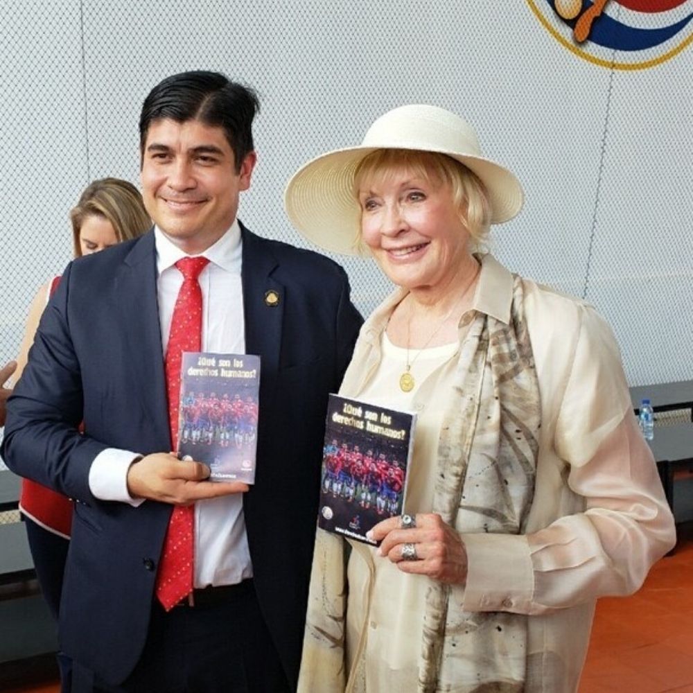 Trish with President Costa Rica, Carlos Alvarado Quesada